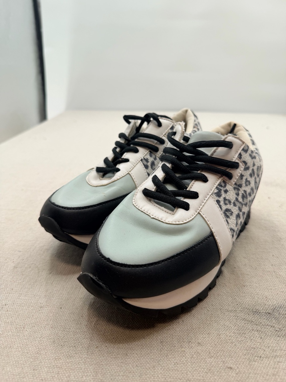 Not Rated White Fabric Sneakers